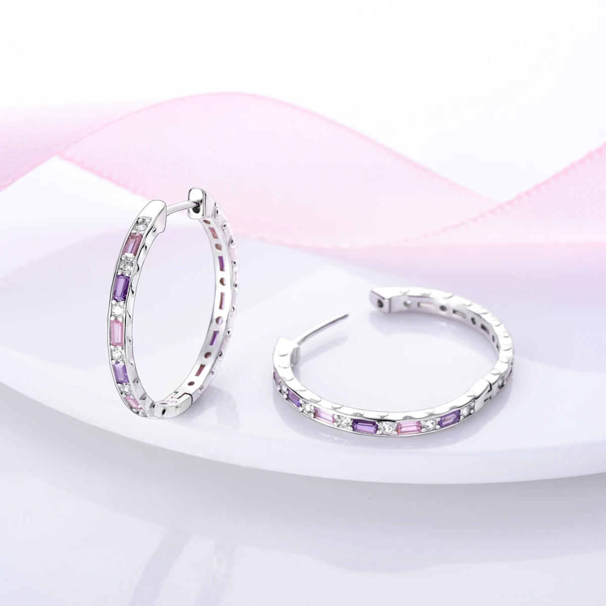 الفضة مطلي U-نوع الكورية أقراط للنساء ، الأصلي ، وصلة مزدوجة ، غرامة مجوهرات ، دروبشيبينغ