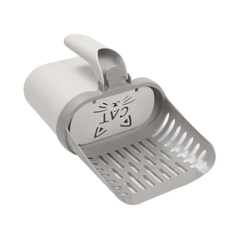 

Pet Cat Litter Scoop with Large Trash Can Removable Design Home Cleaning Tool Includes Waste Bag Poop Shovel Big Capacity Bin