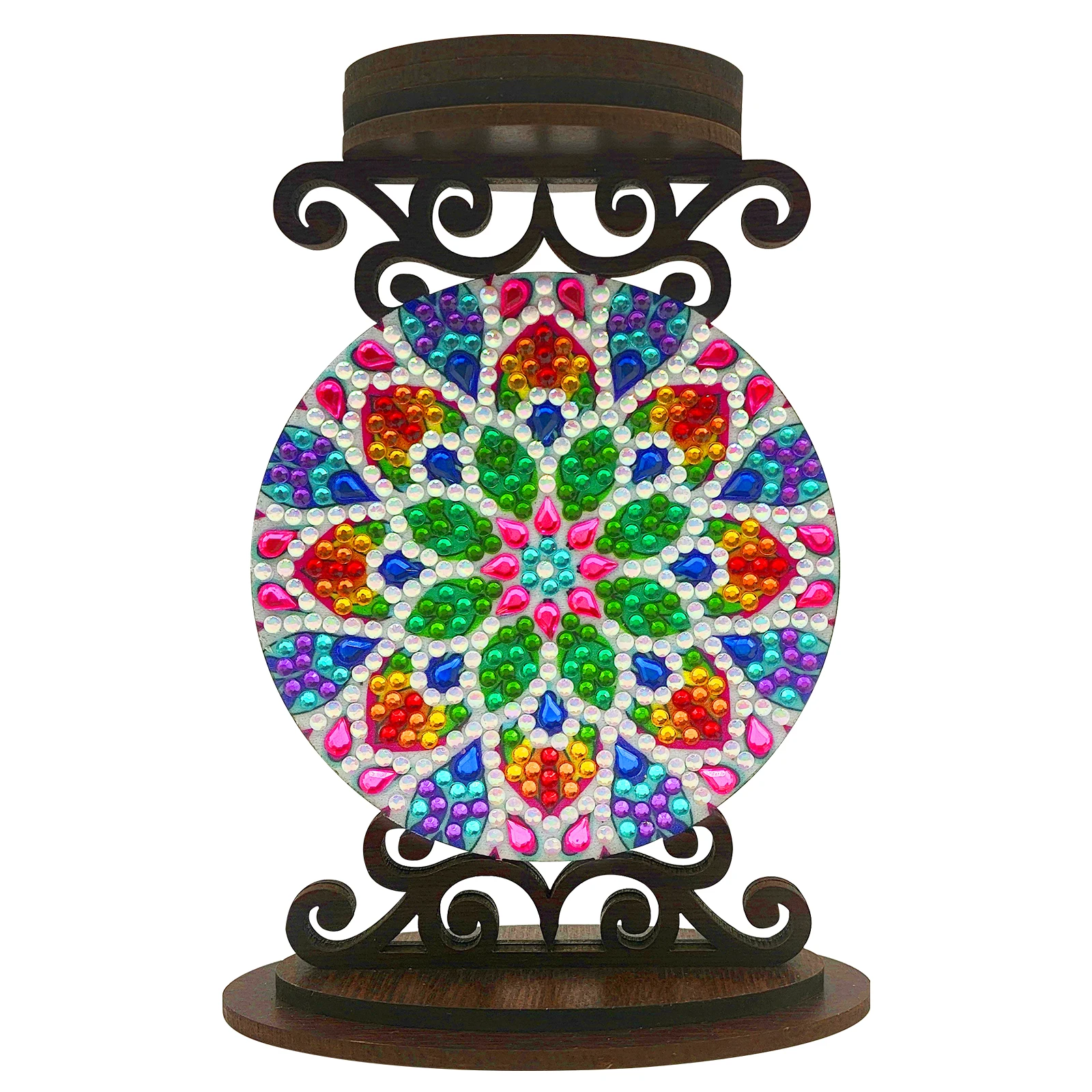 5D DIY Exquisite Diamond Painting Nieuwe 2024 with Mandala Flower Tree Pattern Diamond Embroidery Candlestick Candle Holder