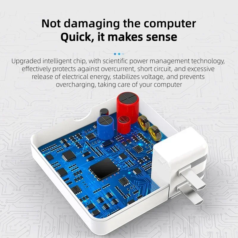 شاحن محول طاقة على شكل MagSafe بقدرة 60 وات، بديل لجهاز MacBook Air/Pro A1278 A1181 A1184 والمزيد من الموديلات، معتمد من CE FCC.