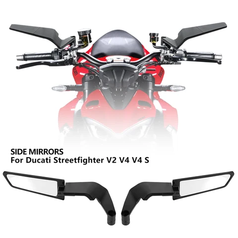 Аксессуары для мотоциклов, зеркала Stealth Winglets, вращающиеся регулируемые зеркала для YAMAHA MT 03 07 09 R1R3R7 XMAX KTM BMW моза r5 купить - №1