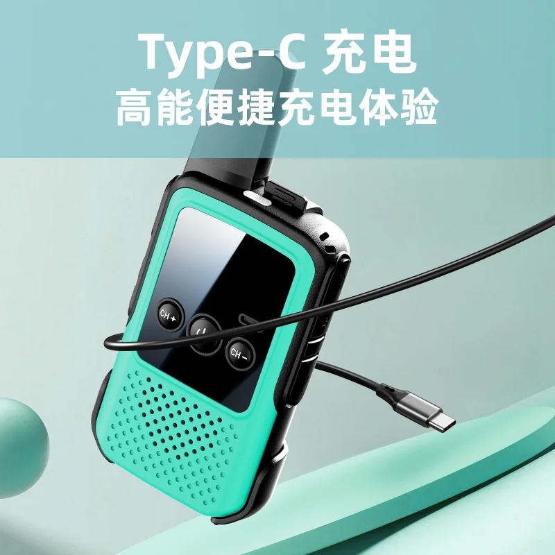 BTONERA BT300 MiniWalkie Talkie 양방향 라디오 2 PCS 어린이 워키 토키 PMR/FRS 통신 라디오 캠핑 장난감 휴대용