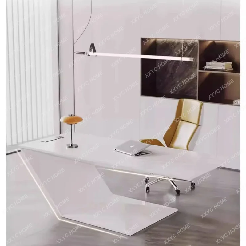 XXhot   Painted boss table supervisor table technological sense fashionable white creativity