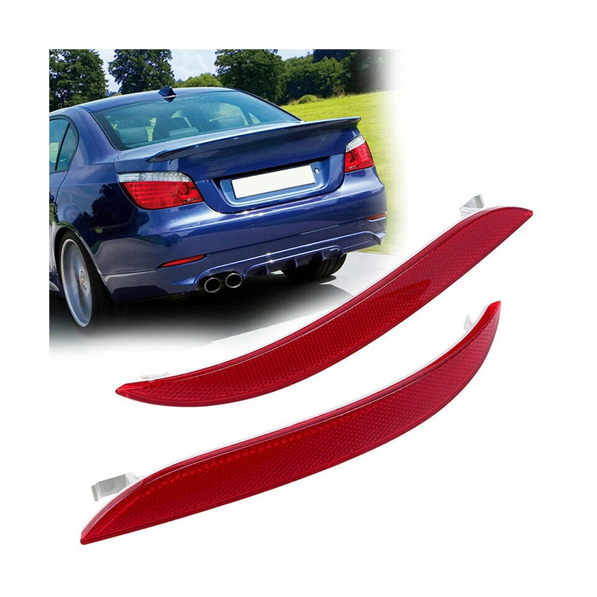 63147183913 63147183914 Rear Bumper Reflector Reflector Warning Light Auto for BMW 5 Series E60