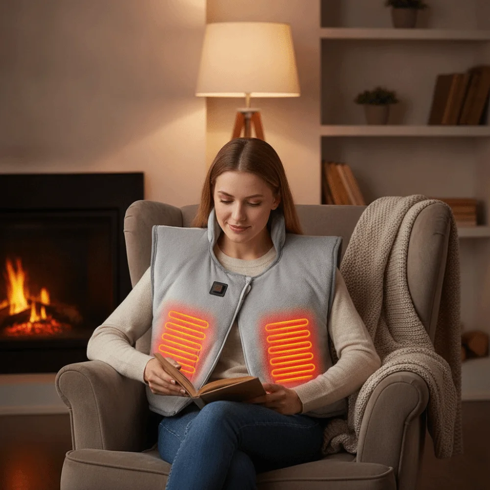 usb加熱式ショール-耐熱性-3段階温度設定-ヒーティングベスト-ラップ-肩保護ブランケット