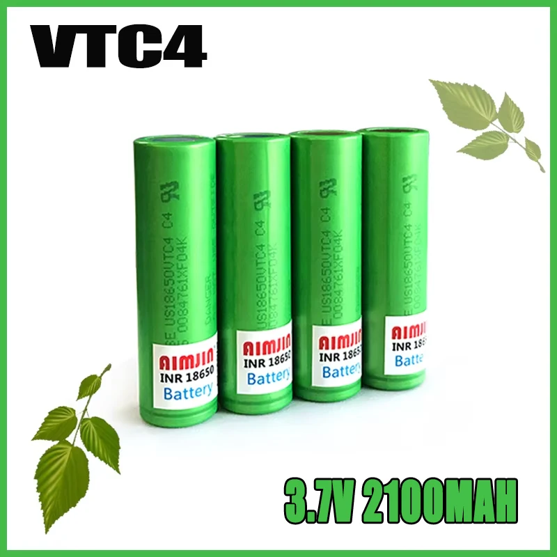 

VTC4 3.7V 2100mAh Rechargeable 18650 Lithium Battery ,for Electronic Cigarettes, Electrical Tools Batteries etc,with Charger