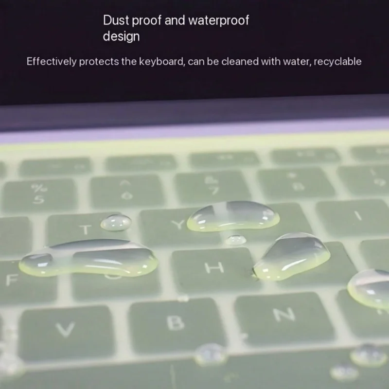 قطعة واحدة من طبقة حماية لوحة المفاتيح رفيعة للغاية مناسبة لأجهزة الكمبيوتر المحمولة مقاس 12-14 بوصة، طبقة حماية مقاومة للماء والغبار #3