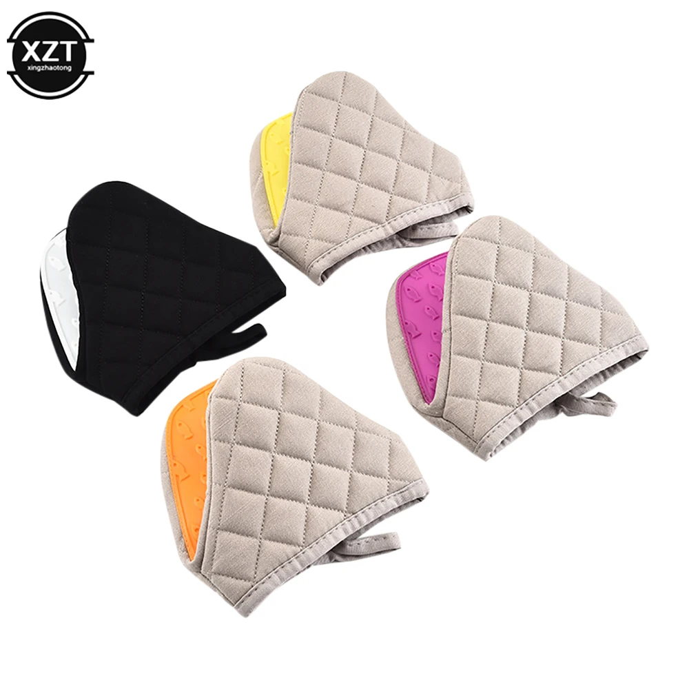 New 1PC Silicone Anti-Scalding Oven Gloves Potholder Mitt Kitchen Non-Slip Gloves Tray Dish Bowl Holder Microwave Oven Hand Clip