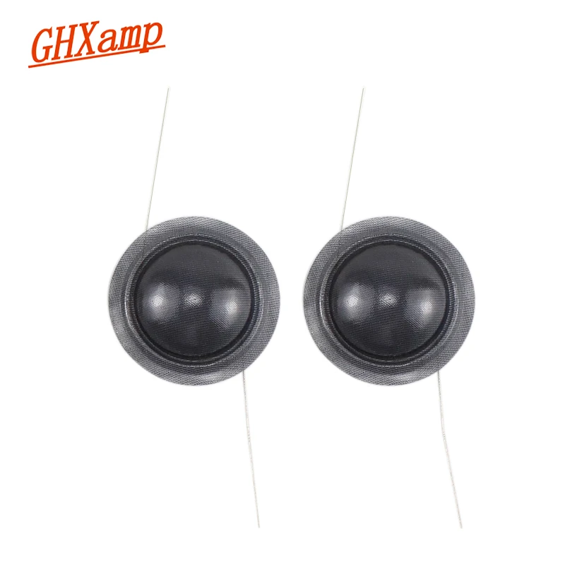 Ghxamp 25.5MM Dome Treble Voice Coil 1 "pollici 8OHM Traslucido diaframma di seta Altoparlante riparazione Per Hivi SS1II QA-2101F accessori