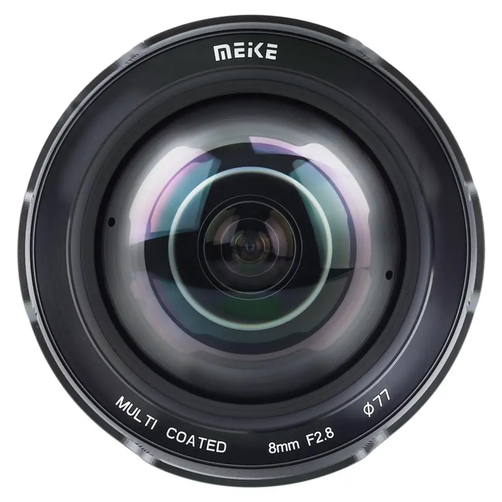 Meike 8mm F2.8 Prime Manual Focus Ultra-wide Zero Distortion Lens for Micro 4/3 M43 Panasonic Lumix Olympus Cameras GH4 GH5 GH6