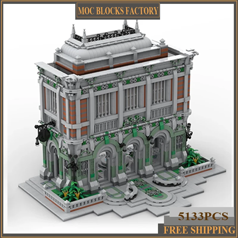 Moc Building Bricks City Street View Model London Architecture Technology Modular Blocks Gifts Toys For Children DIY Assembly