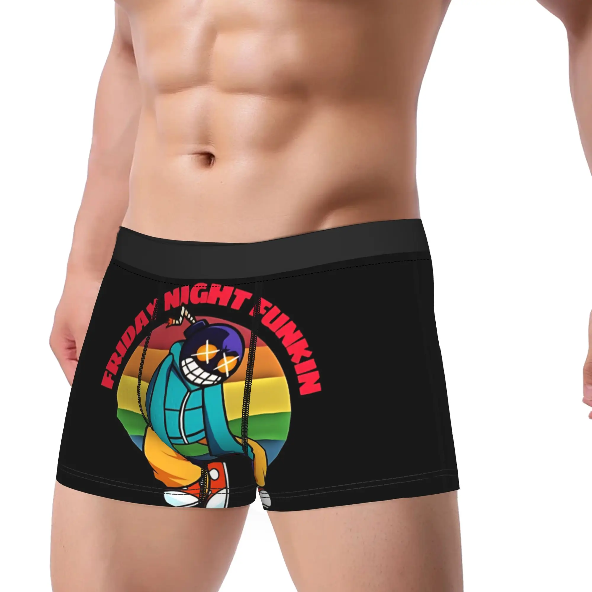Friday Night Funkin whitty best character fnf     FNF Underpants Homme Panties Man Underwear Comfortable Shorts Boxer Briefs