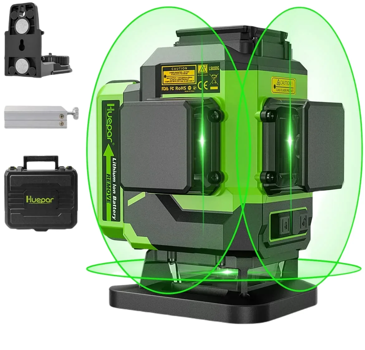 3D Long Working LS03DG Rotary Levels With Hard Carry Case