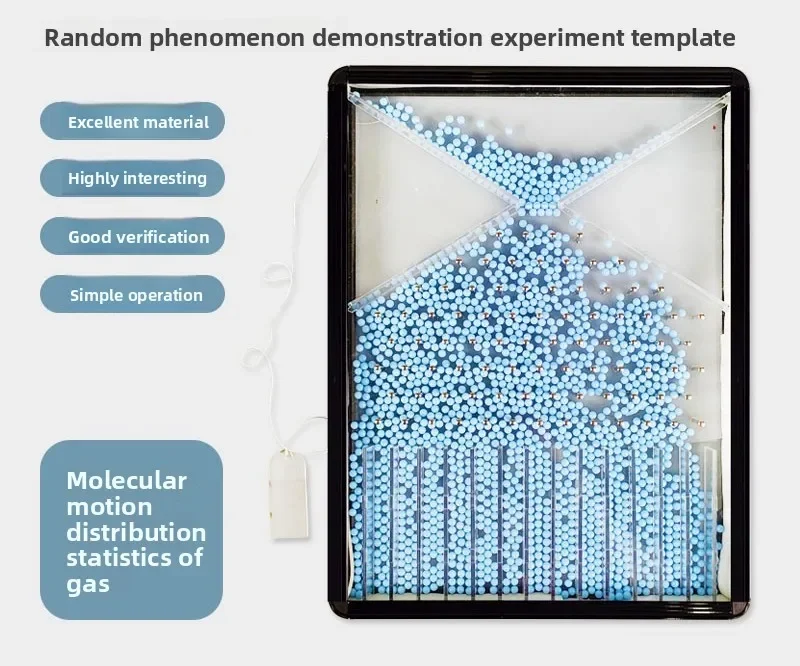 Random Phenomenon Demonstration Experimental Model Gas Molecular Motion Rate Distribution System