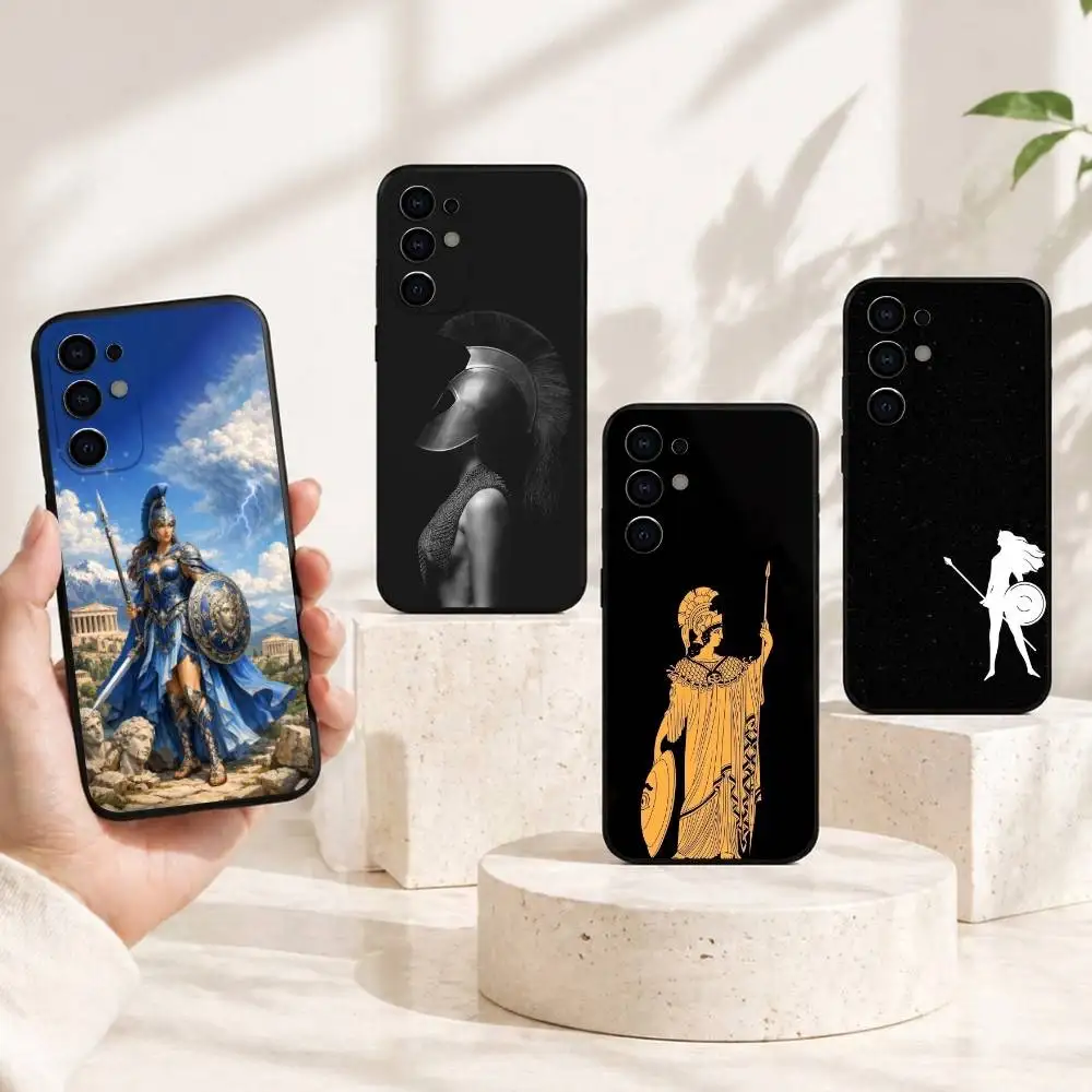 Greek goddess of wisdom A-Athena Phone Case For Samsung S25,S24,S21,S22,S23,S30,Ultra,S20,Plus,Fe,Lite,Note,10,Black Cover