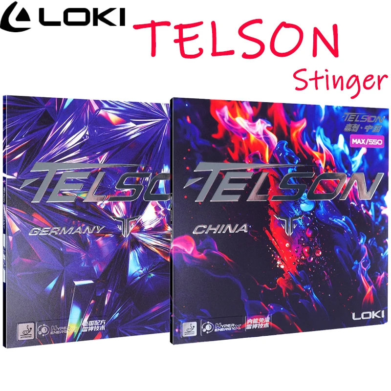 

LOKI резиновые листы для настольного тенниса Pips in Telson Stinger, полулипкая резиновая губка для настольного тенниса, губка для торта Fast Attack