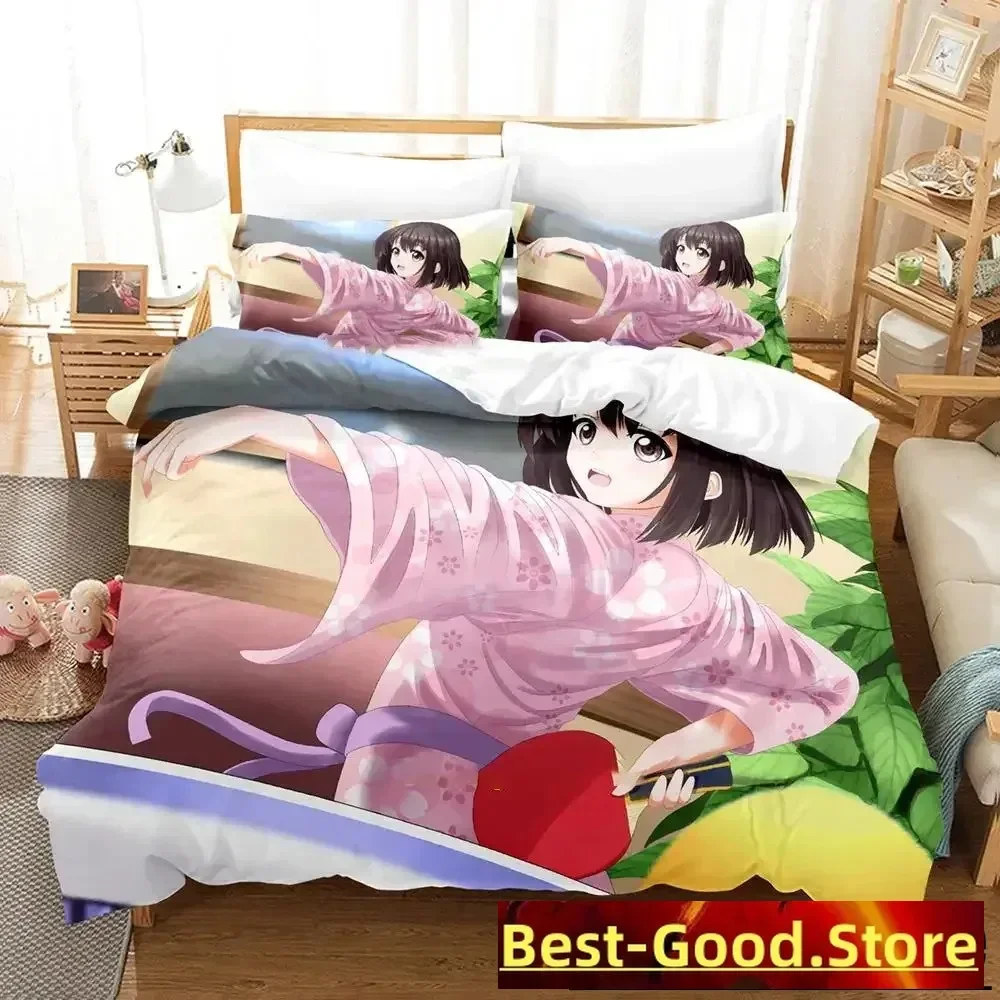 Anime Saenai Heroine no Sodatekata Megumi Kato Bedding Set Boys Girls Twin Queen Size Duvet Cover Pillowcase Bed Kids Adult