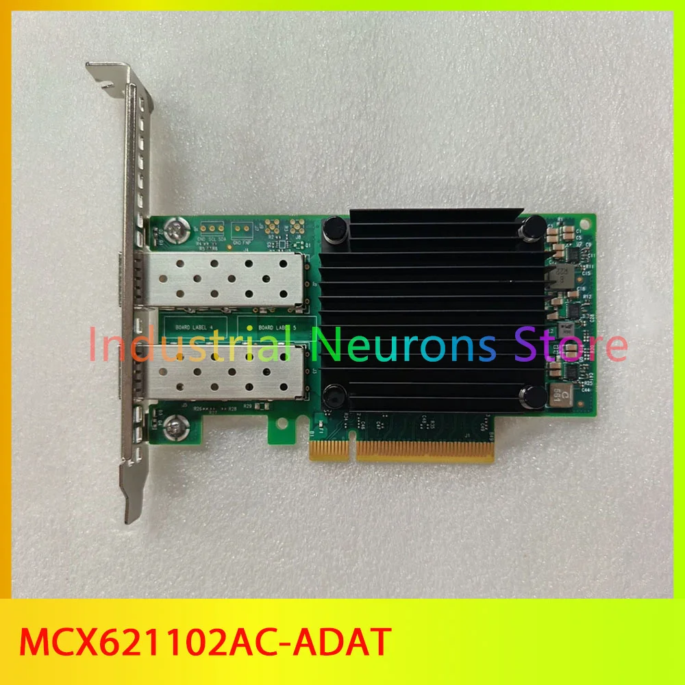 Сетевая карта MCX621102AC-ADAT Connect X-6 DX с двумя портами 25G для оптоволоконных сетей