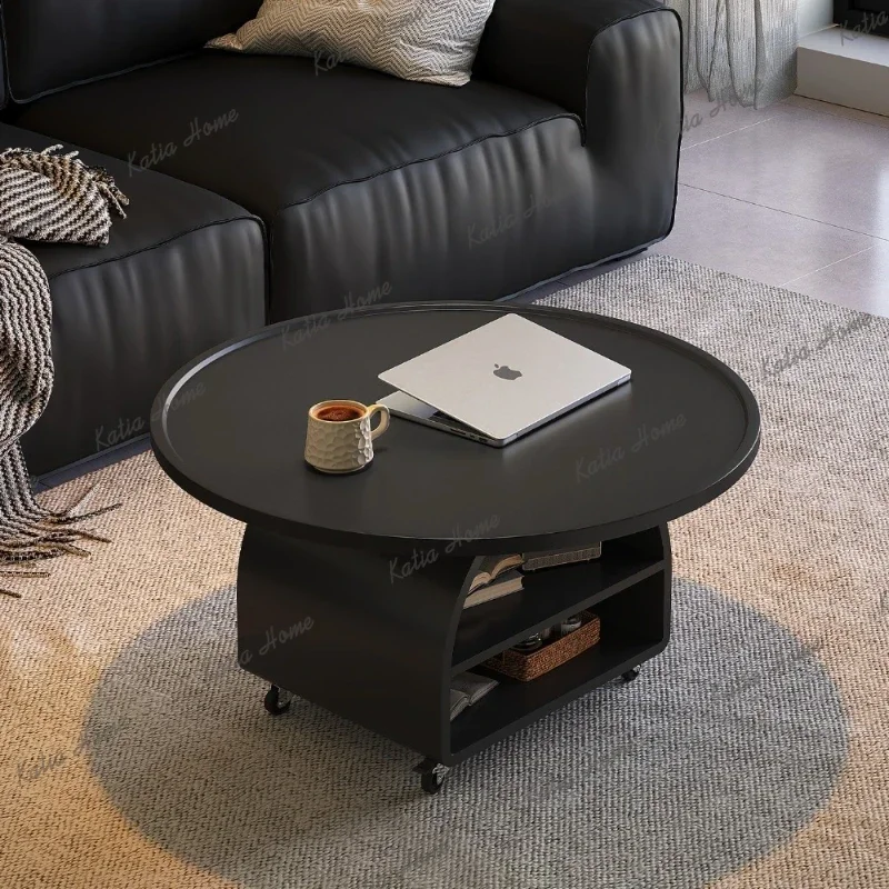ld Nordic Minimalist Round Coffee Table Modern Luxury Living Room Movable Coffee Table Designer Creative Home Furniture