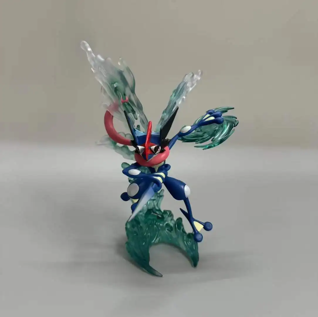 Pokemon Greninja Anime Action Figure, 16cm, Boneca PVC, Acessórios de mesa, Toy Gift, Modelo Handmate, Jogo clássico