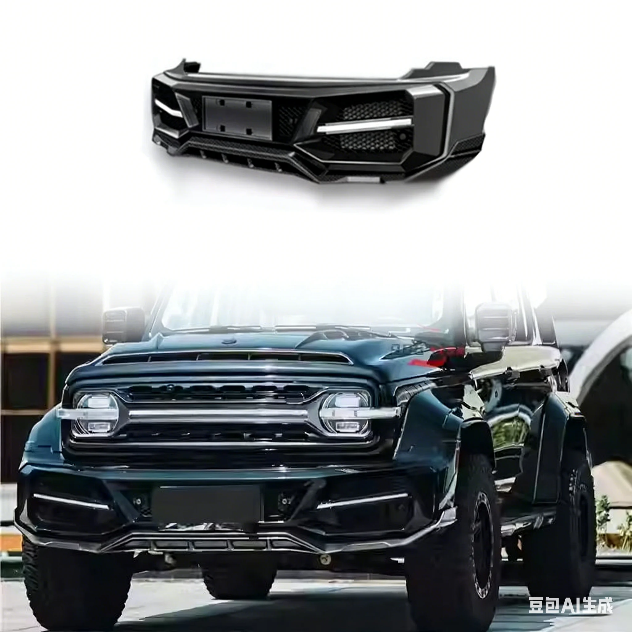 2025 High Quality Off Road Parts Carbon Steel Gulfstream Front Bumper for GWM Great Wall Tank 300 Accessories
