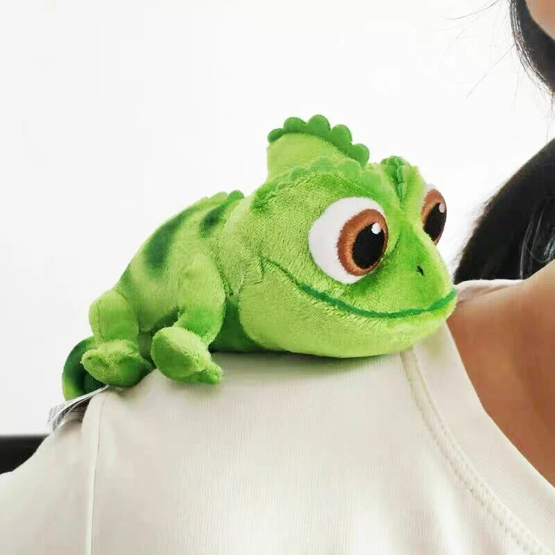 Peluche Pascal Raiponce Caméléon, 15cm, Animaux, Beurre, Cadeau Kawaii pour Enfant