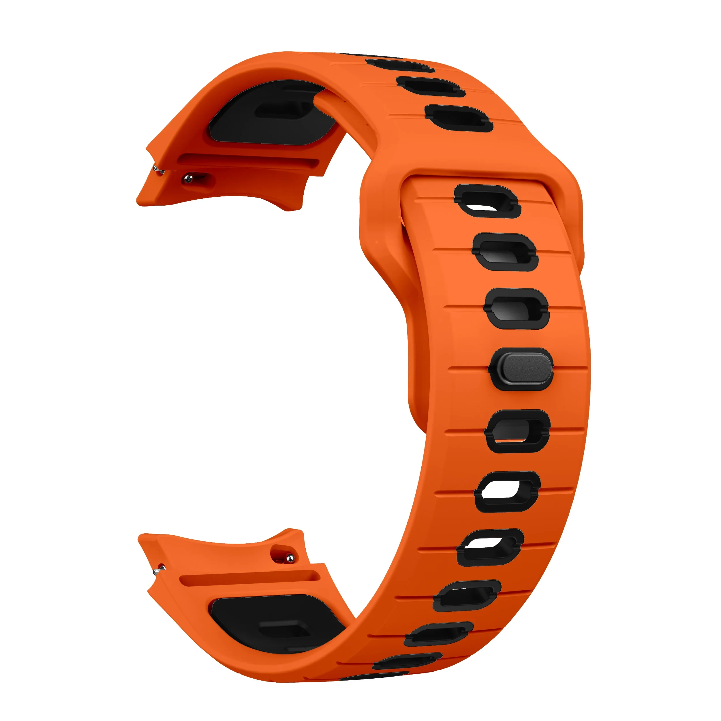 Silicone Fitness Watch Band Fit for Samsung Galaxy Watch 7 40mm Breathable Orange Strap for Samsung Galaxy Watch 6 40mm 44mm