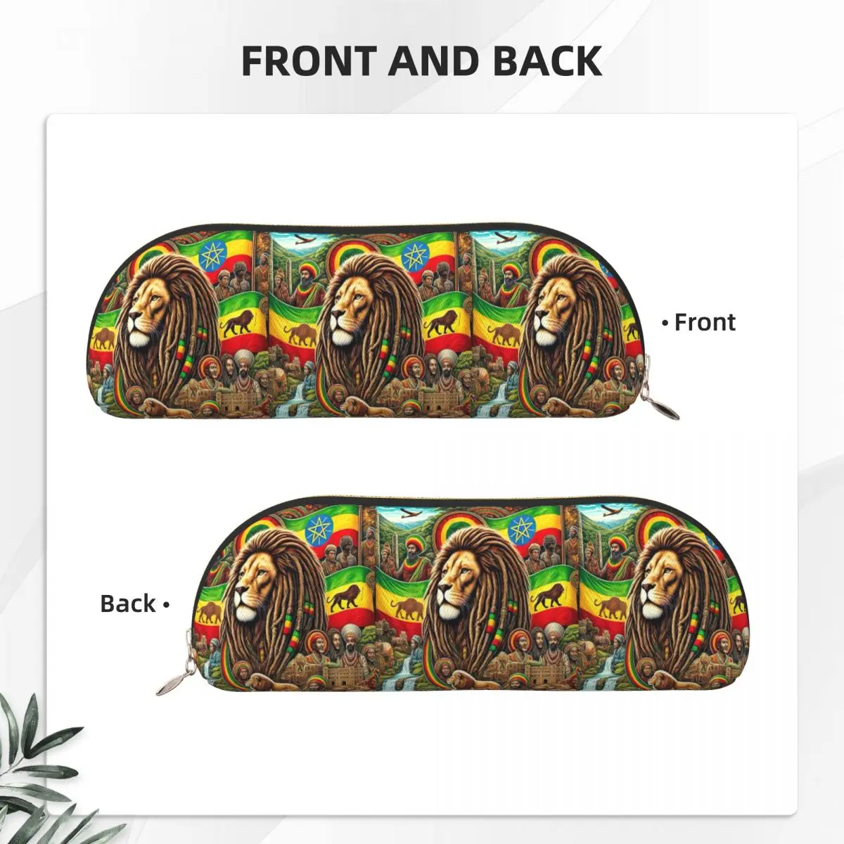 Rastafarian Amaiquina Reggae Rasta Lion Street Skullies 연필 케이스 펜 홀더 보관 문구 용품 펜 상자 연필 가방