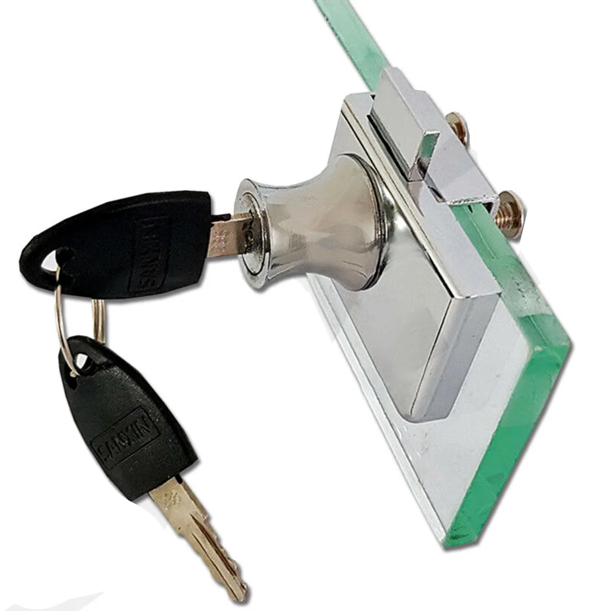 2 stücke Glas Display Lock Schrank Vitrine Schlösser Zink-legierung Schrank Schublade Spind Display Fenster Sicherheit Möbel Hardware