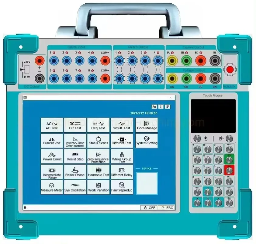 Three Phase Protection Equipment Relay Test Set Relay Tester Secondary Current Injection Tester