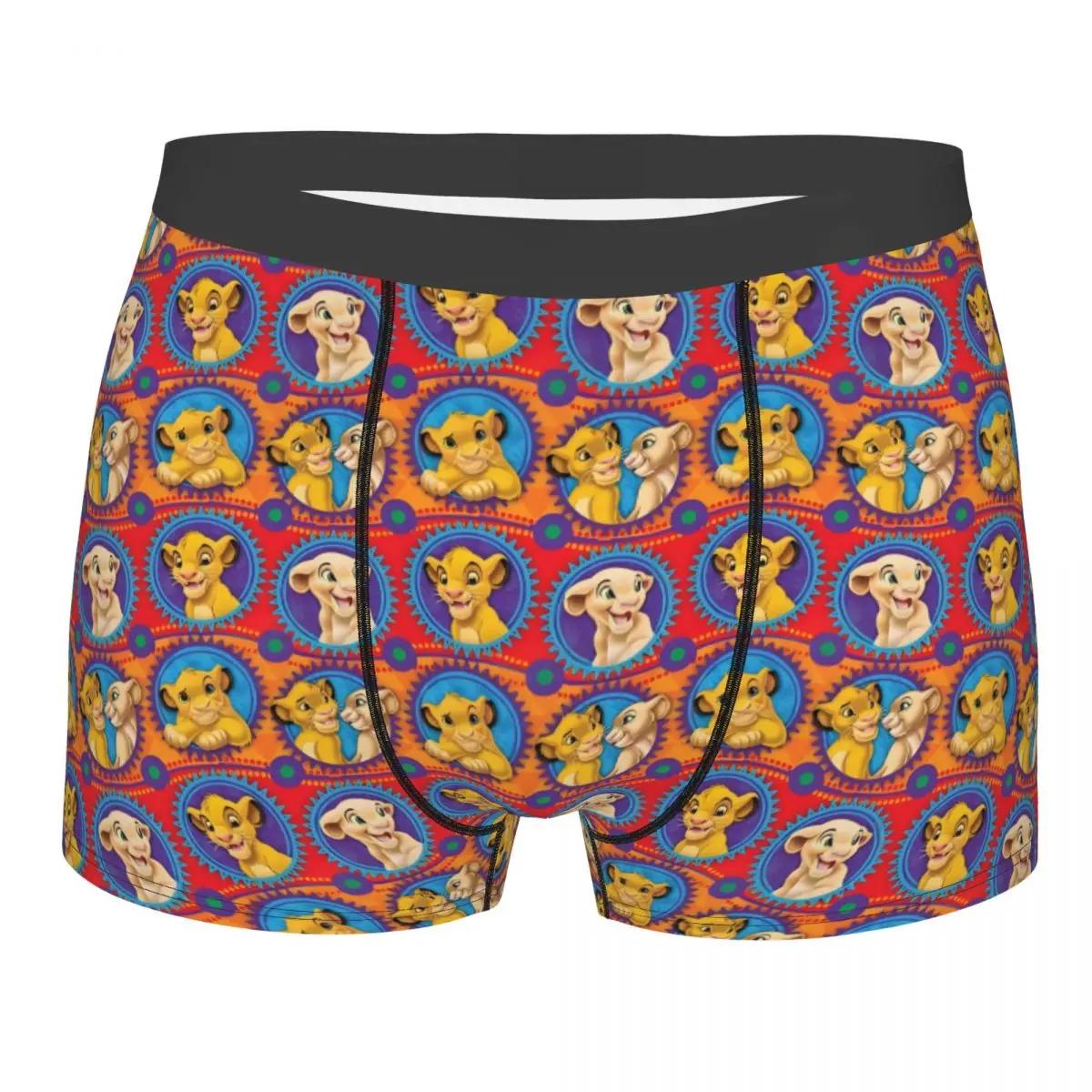 

Customized Novelty The Lion King Movie Boxers Shorts Panties Male Underpants Comfortable Retro Simba Pattern Briefs Underwear
