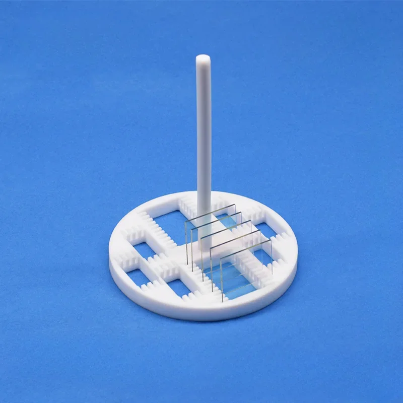 Cleaning Rack Ptfe Cleaning Flower Basket/laboratory Ito, Fto Glass, Quartz Glass Slide Cleaning Rack