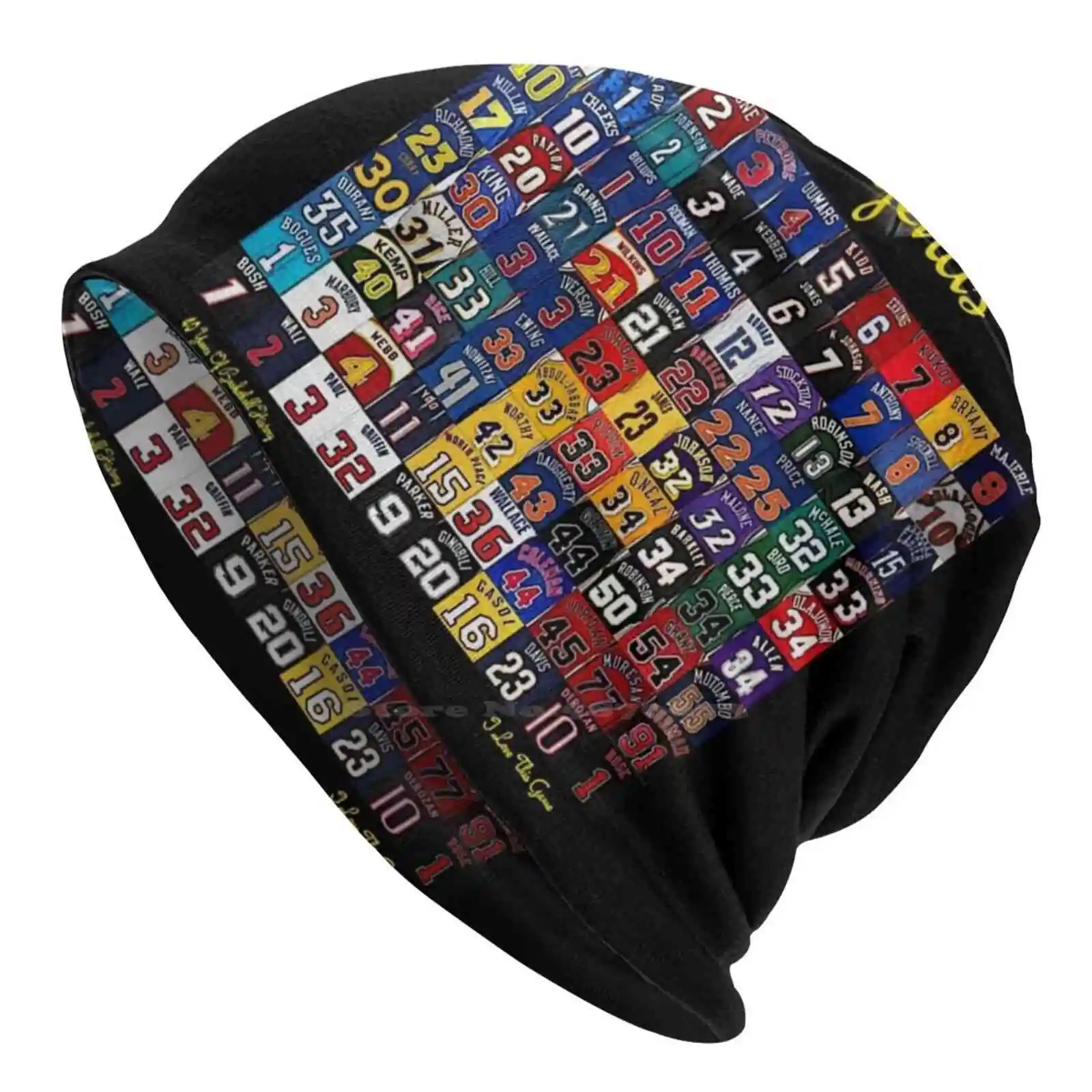 Basketball Legends Knitted Hat Warm Beanie Outdoor Caps Legends Basketball Magic Bird Curry Mourning Grant Sprewell Kukoc Mugsy