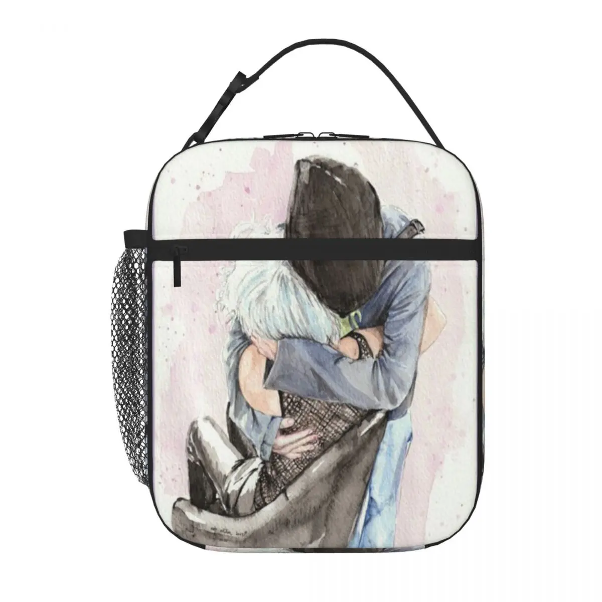 Hot Sale This Is Love Waterproof Surface Portable Lunch Bag Park Picnic Insulated Lunch Pouch