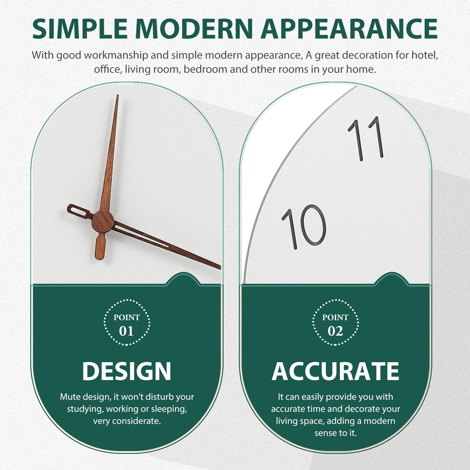 

Mute Round Wall Clock High Quality Quartz Decorative For Living Room Bedroom Office Silent Wood Hanging Clock Operated