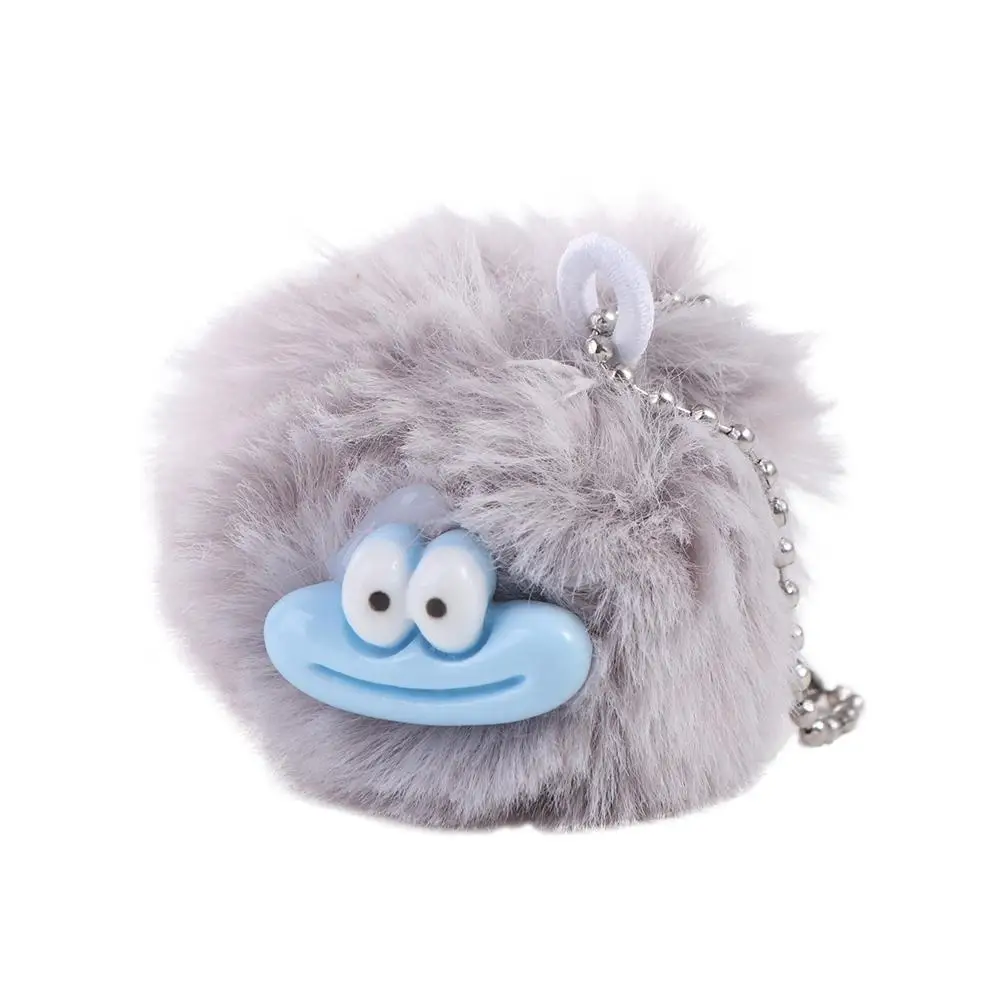Fashion Cartoon Funny Clown Keychain Mini Stuffed Sausage Mouth Keyring Colorful Plushies Big Mouth Pendant Couple