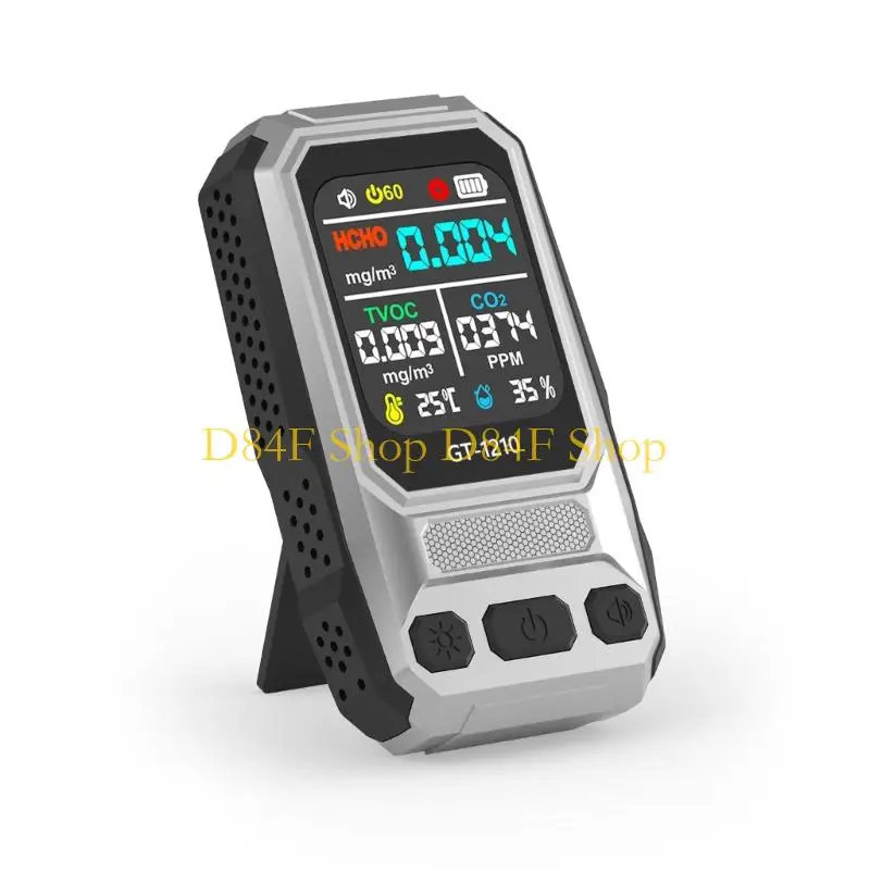 D84F Handheld Indoor Air Tester with HCHO TVOC Screen for Home Daily Use
