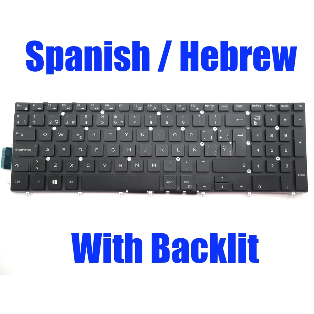 

Backlit HB SP Keyboard For DELL For Inspiron 3580 3581 3582 3583 3584 3585 3590 3593 3595 3780 3781 3782 3785 3790 3793 Spanish