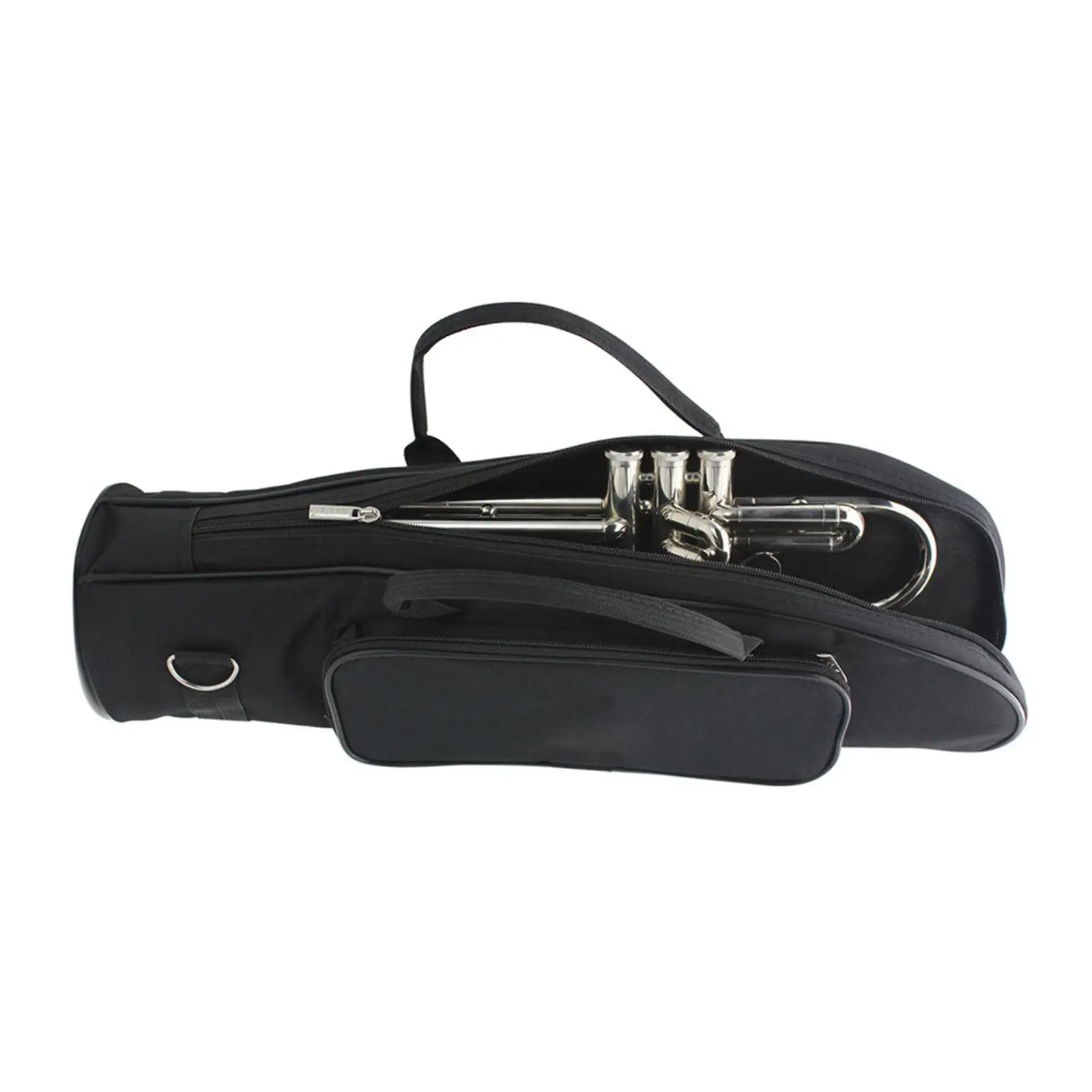 Trumpet Bag Trumpet Case Oxford Cloth Soft Padded Zippers with Shoulder Strap Carrying Case for Mouthpiece Valve Oil Phone