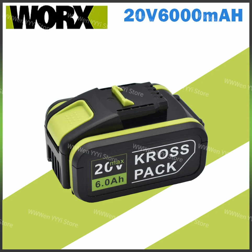 

Worx 6.0Ah 20V Lithium ion Replacement Rechargeable Battery Worx WA3551 WA3553 WX390 WX176 WX550 WX386 WX373 WX290 WX800 WU268