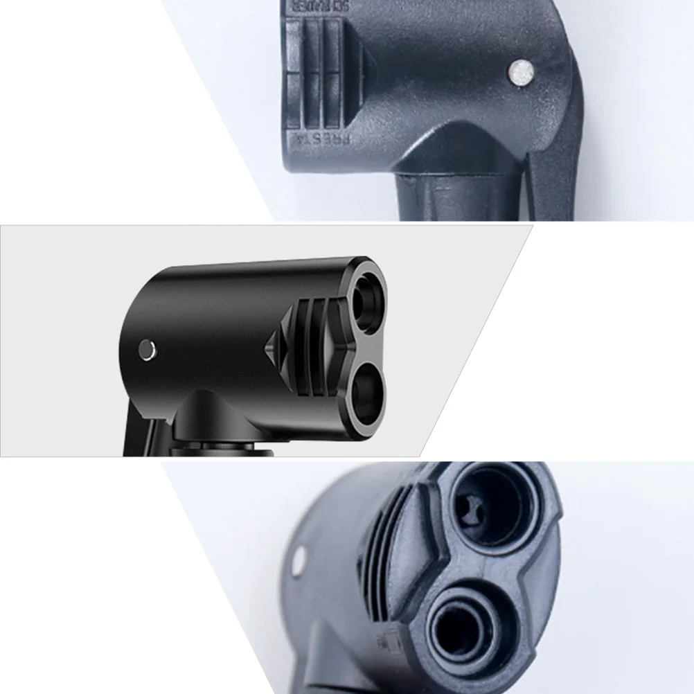 

3Pcs Bike Pump Chuck Head Dual Valve Adapter American British Type Replacement Hose Easy Connect Portable Bicycle Pump