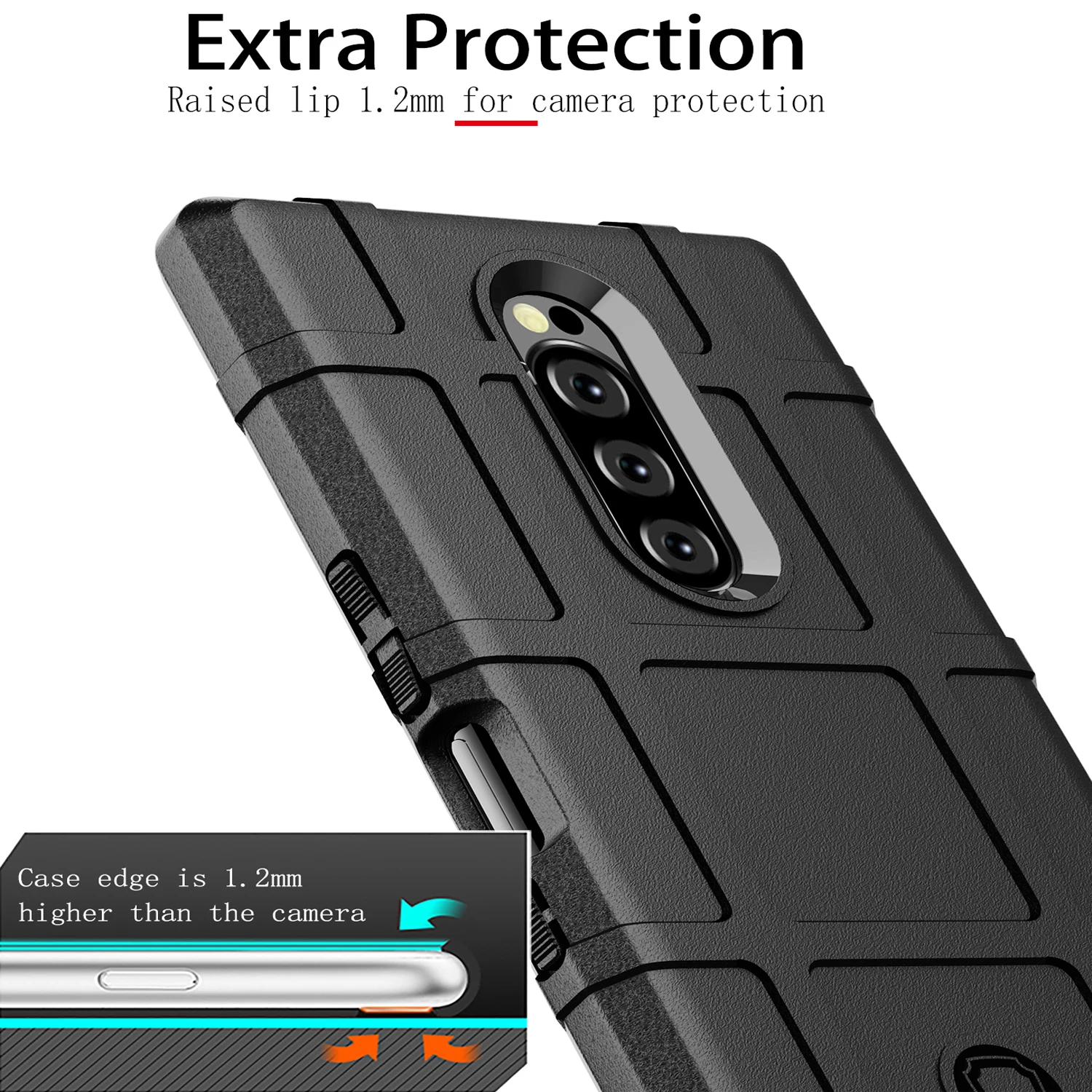 Case For Sony Xperia 1 10 5 iii Plus 8 Lite L3 Case Armor Hard Silicone Shield Cover For Sony Ace ii Shockproof Phone Case