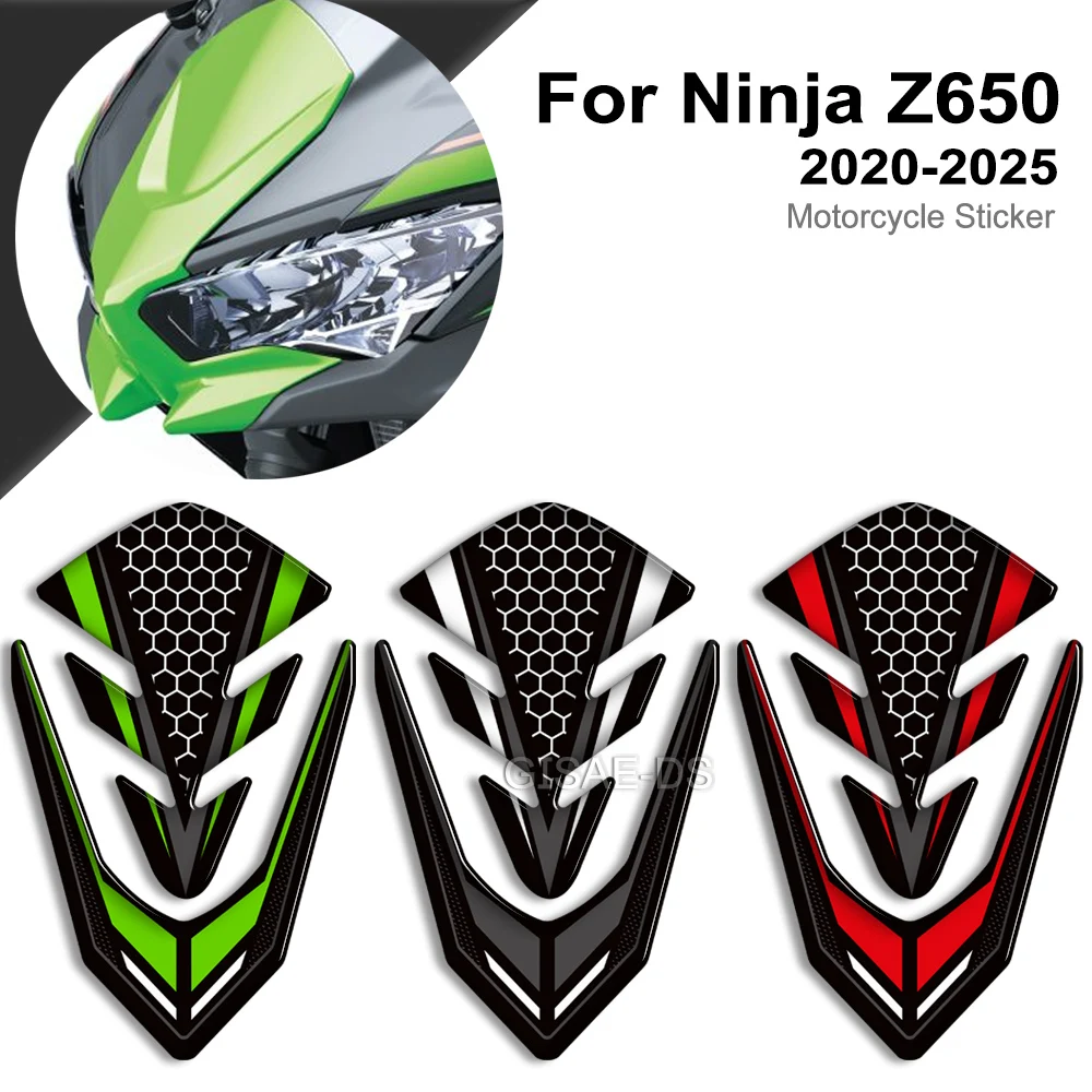 

3D Motorcycle Body Fuel Tank Pad Protector Stickers Decal Waterproof For kawasaki Ninja Z 650 Z650 2020 - 2022 2023 2024 2025