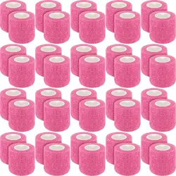 48/24/12/6/3 Pink Tattoo Grip Bandage Cover Wraps Tapes Nonwoven Waterproof Self Adhesive Finger Protection Tattoo Accessories