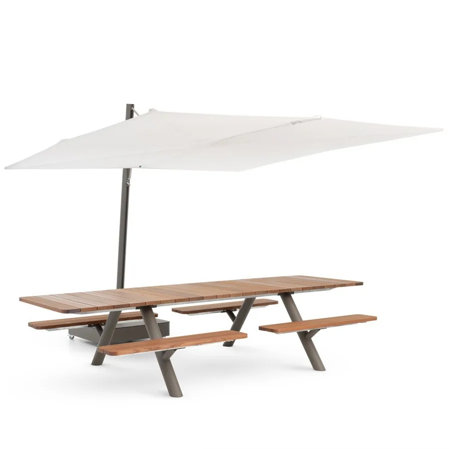 

Outdoor tables and chairs Park benches Community public places Outdoor preservative teak material Garden rest Conjoined tables