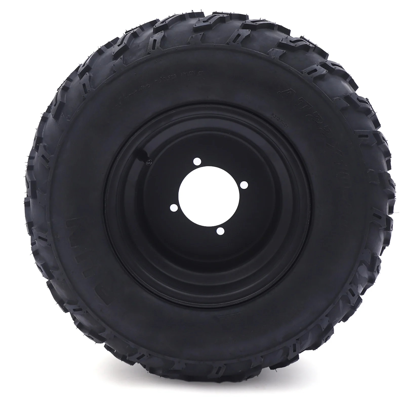 Black Anti-Puncture All-terrain Tire ATV Wheel For Go-Kart Wear-Resistant Carbon Steel Rubber