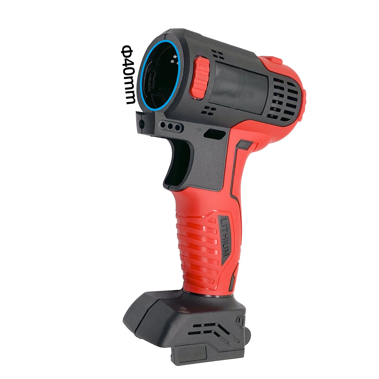 Red Plastic Housing Case for 36V Brushless For Cordless Drill 187x97mm Replacement Shell Compatible with Multiple Models