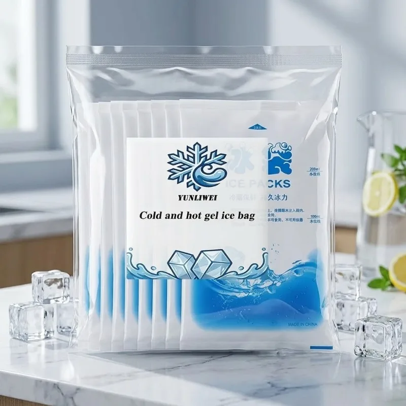 50PC Gel Ice Packs Reusable Cold Compress Packs for Injuries Pain Relief Safe Eco-Friendly Hot and Cold Gel Packs  beer cooler
