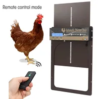 Automatic Chicken Coop Door Aluminum Chicken Door Opener With Timer Programmable Light Sensor Remote Control
