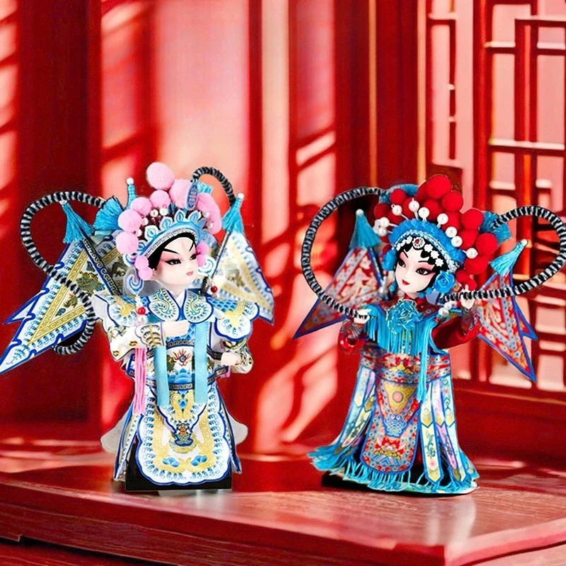 

Peking Opera face mask ornament gift souvenir opera doll